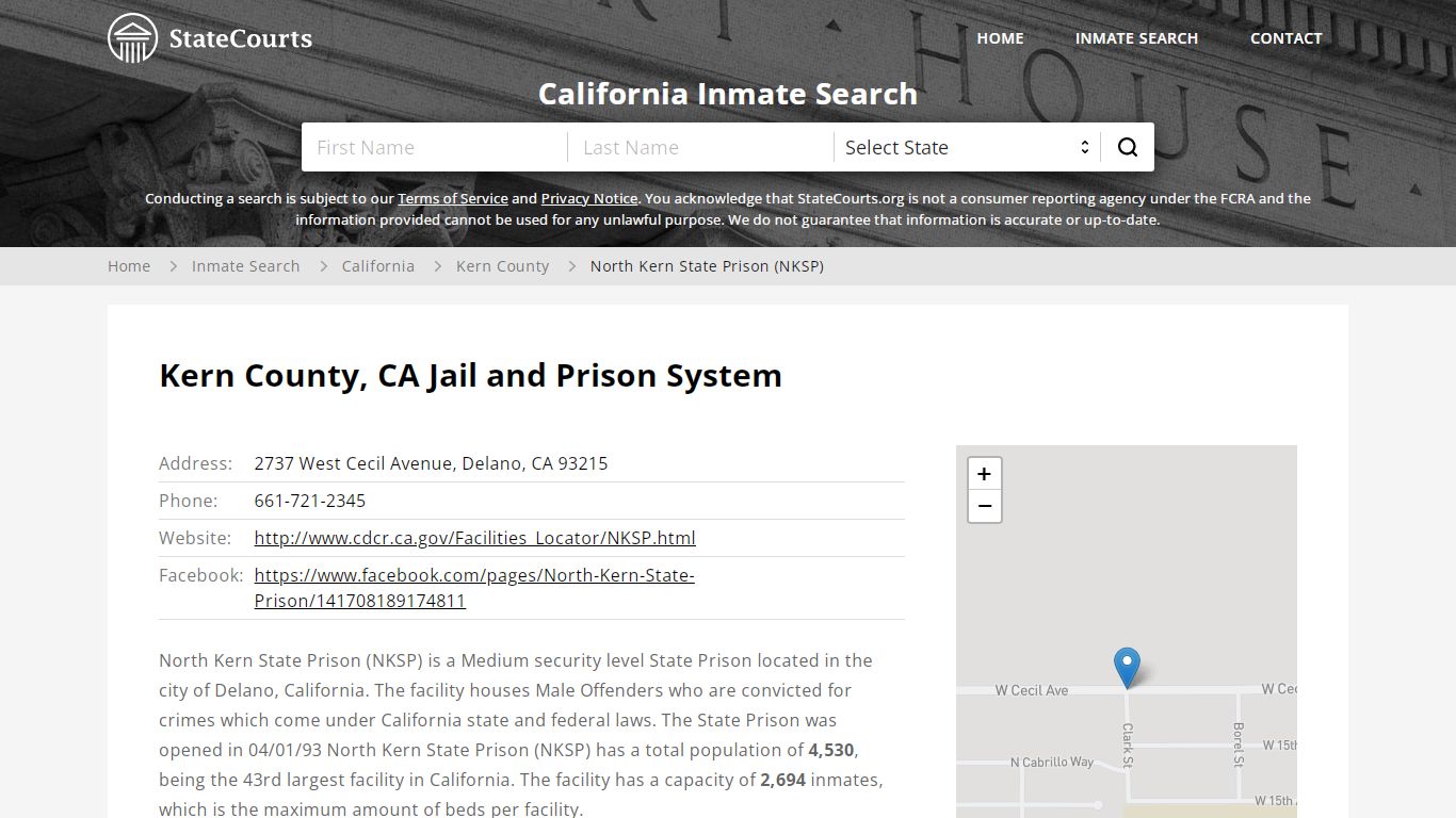 Kern County, CA Jail and Prison System - State Courts